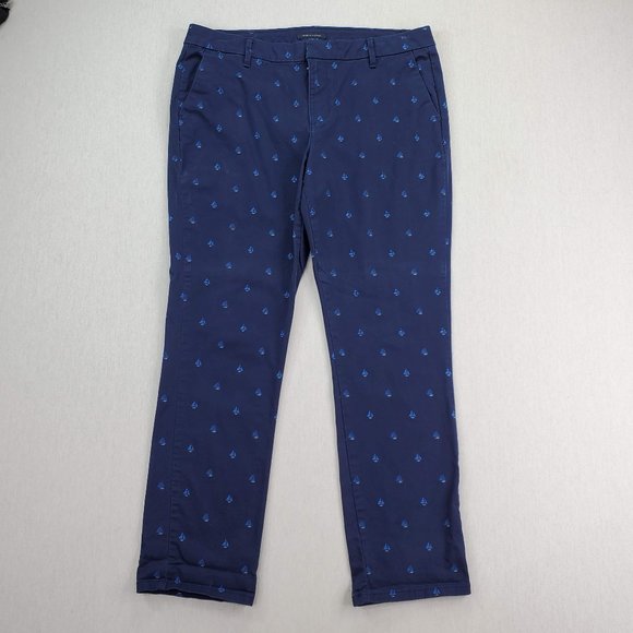 Tommy Hilfiger Cropped Pants Size 12 Navy Blue - Picture 1 of 6